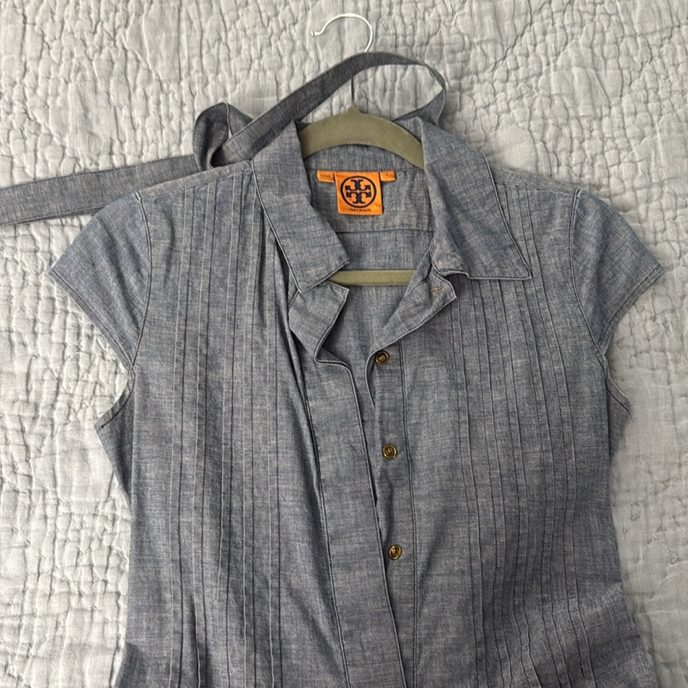 Tory Burch Blue Denim Fabric